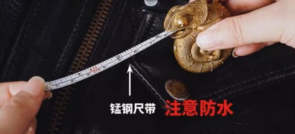 The Chameleon Tape Measure – Handcrafted Solid Brass Pocket Ruler, 2m / 6ft, Keychain Companion