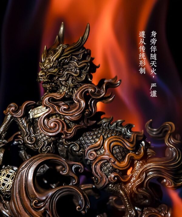 The Qilin – Handcrafted Solid Bronze Sculpture, “The Benevolent Beast”