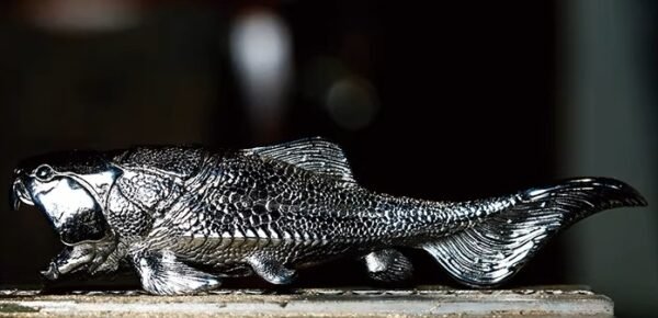 The Dunkleosteus Bottle Opener – Handcrafted Stainless Steel Prehistoric Sculpture