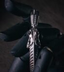 The Serpent Bone Bangle – Handcrafted 925 Sterling Silver Articulated Cuff