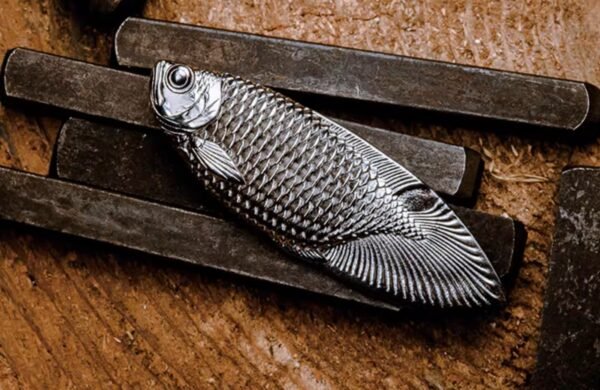 The Fishtail Knife – Handcrafted Stainless Steel Unsharpened Blade