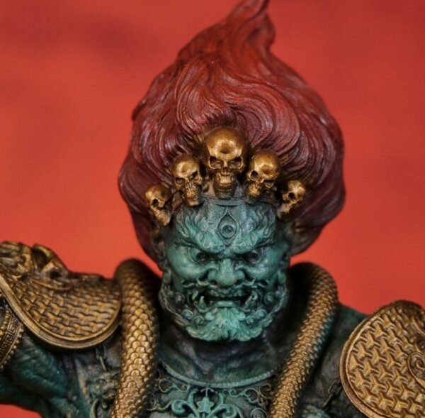 Mahākāla (Da Hei Tian) – Handcrafted Solid Brass Sculpture, “The Great Black One,” Warrior of Wealth & Protector of the Dharma, Tibetan Buddhist Art