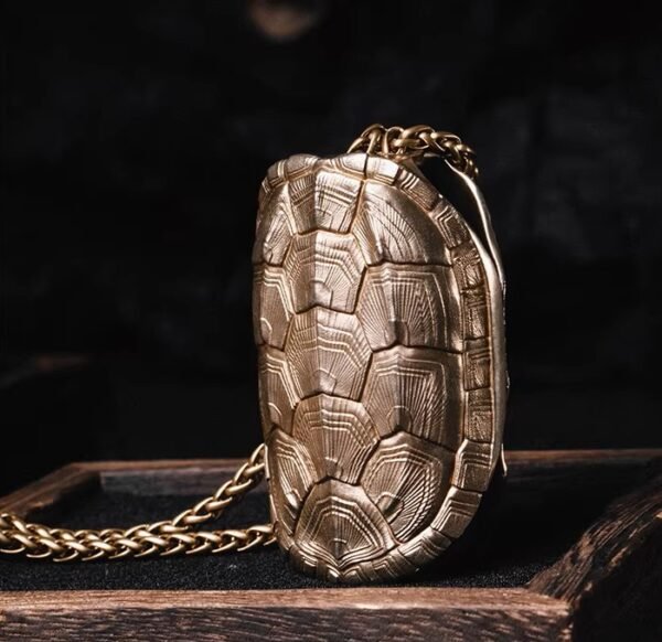 The Tortoise Shell Key Case – Handcrafted Solid Brass Portable Key Organizer