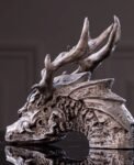 Seeking the Dragon – Handcrafted Silicon Bronze Dragon Skull Sculpture