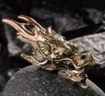 The Dragon Head Keychain – Handcrafted Solid Brass Clip
