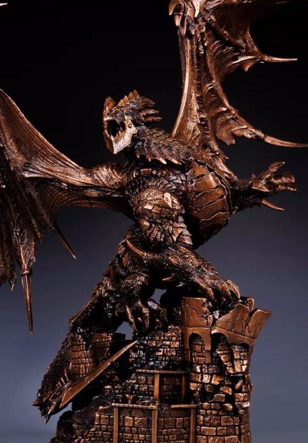 Deathwing the Destroyer – Handcrafted Solid Bronze Dragon Sculpture, World of Warcraft
