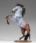 Galloping Steed – Handcrafted Solid Brass Horse Sculpture, “Soaring to Great Heights”