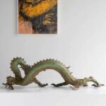 The Divine Dragon – Handcrafted Solid Brass Sculpture, “The Auspicious Guardian,” Symbol of Prosperity & Achievement
