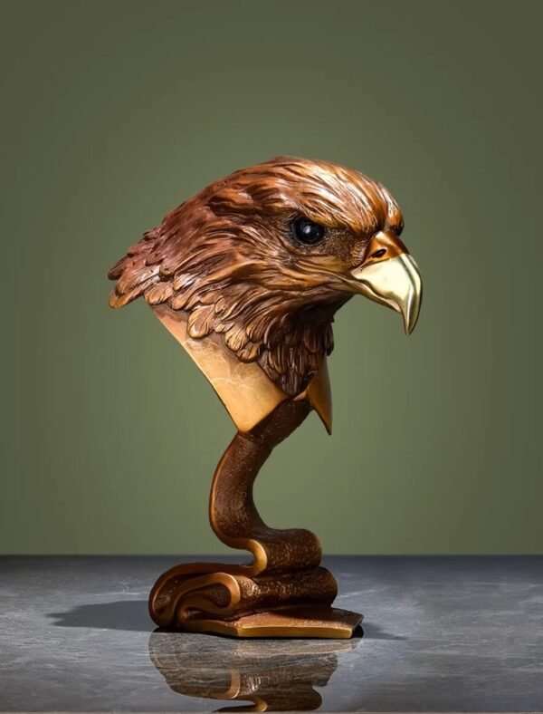 "The Elite" – Handcrafted Solid Brass Eagle Sculpture