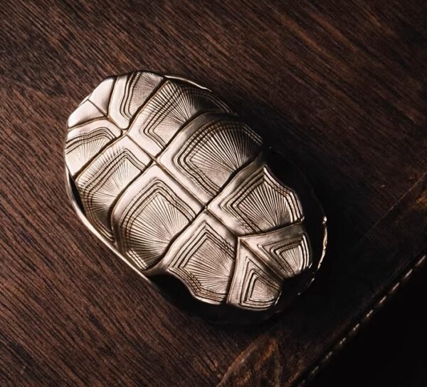 The Tortoise Shell Key Case – Handcrafted Solid Brass Portable Key Organizer