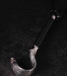 "The Silent King" – Handcrafted Snake Head Walking Cane Umbrella
