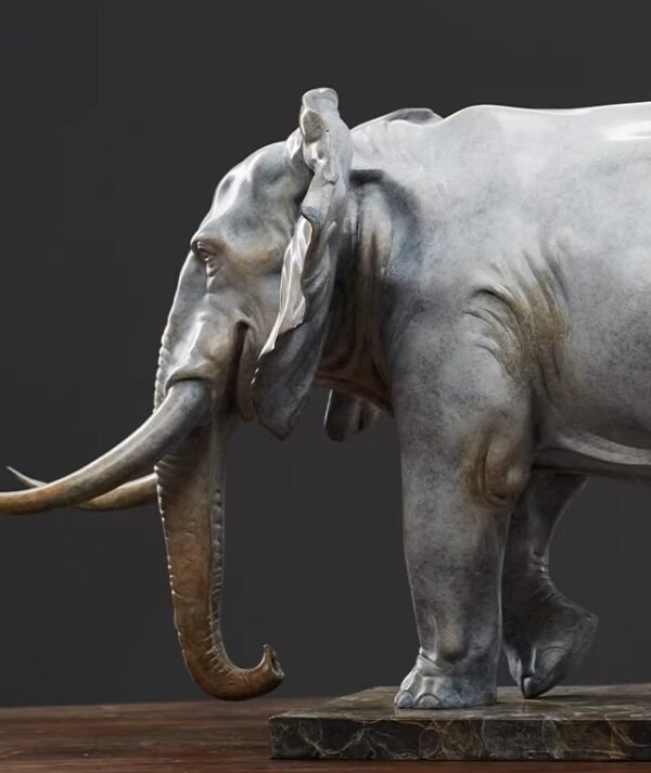 The Walking Elephant – Handcrafted Solid Bronze Sculpture