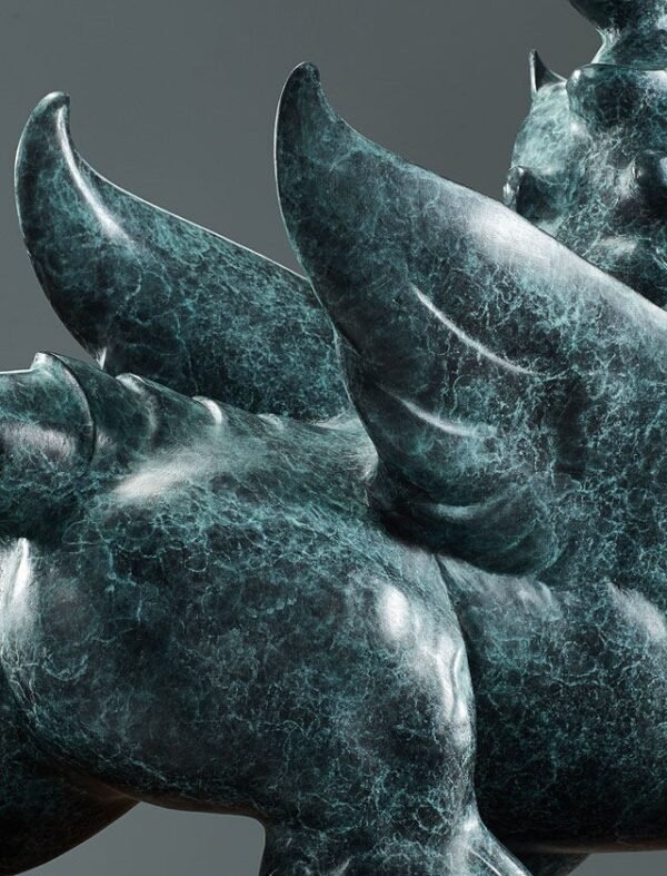 The Pixiu – Handcrafted Solid Bronze Sculpture, “The Wealth Guardian”