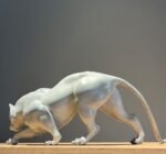 The Tiger – Poised to Strike, Handcrafted Solid Brass Sculpture