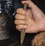 The Polypterus Tea Knife – Handcrafted Solid Brass or White Copper Cha Dao