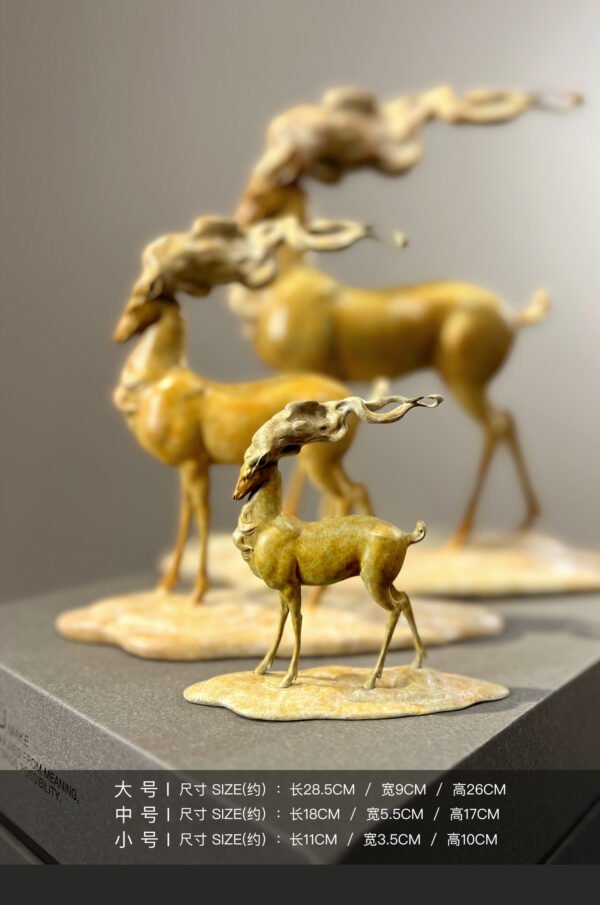 The Nine-Colored Deer – Handcrafted Solid Bronze Sculpture