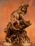 The Rhino Iguana – Handcrafted Solid Bronze Sculpture