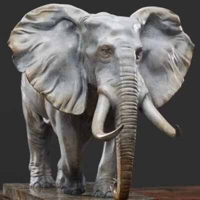 The Walking Elephant – Handcrafted Solid Bronze Sculpture