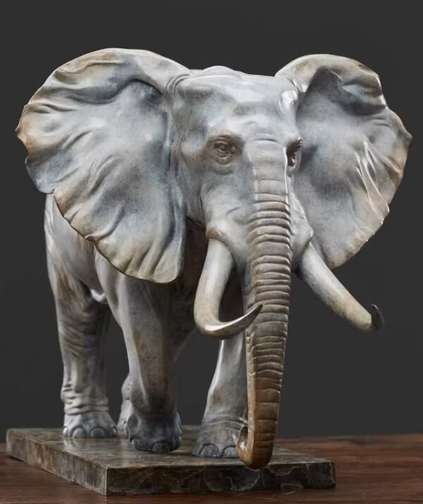 The Walking Elephant – Handcrafted Solid Bronze Sculpture