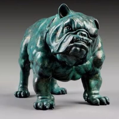 The Bulldog – Handcrafted Solid Bronze Sculpture