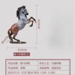 Galloping Steed – Handcrafted Solid Brass Horse Sculpture, “Soaring to Great Heights”