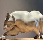 The Tiger – Poised to Strike, Handcrafted Solid Brass Sculpture