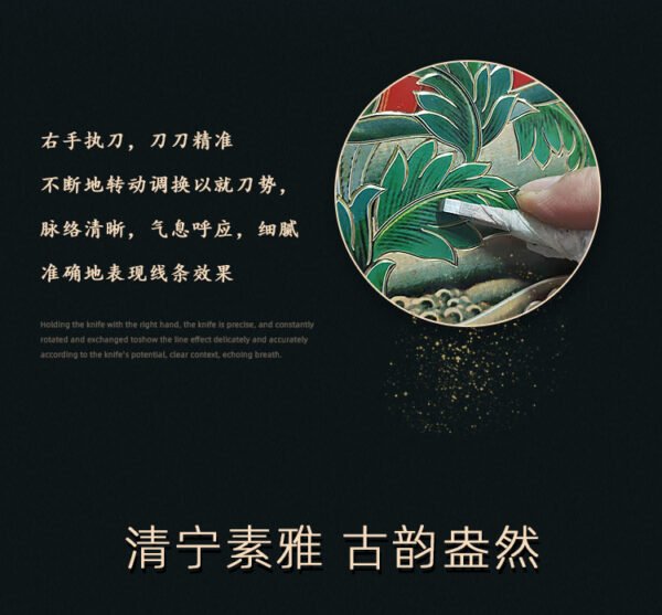 “Water-Moon Guanyin” – Handcrafted Solid Brass Chisel-Painted Wall Art, Inspired by Fahai Temple Murals