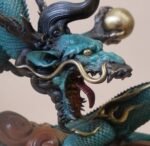 “Dragon Soaring Across the Four Seas”Handcrafted Solid Bronze Sculpture