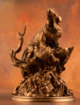 The Rhino Iguana – Handcrafted Solid Bronze Sculpture