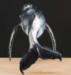 "Deep Blue" – Handcrafted Solid Bronze Humpback Whale Sculpture