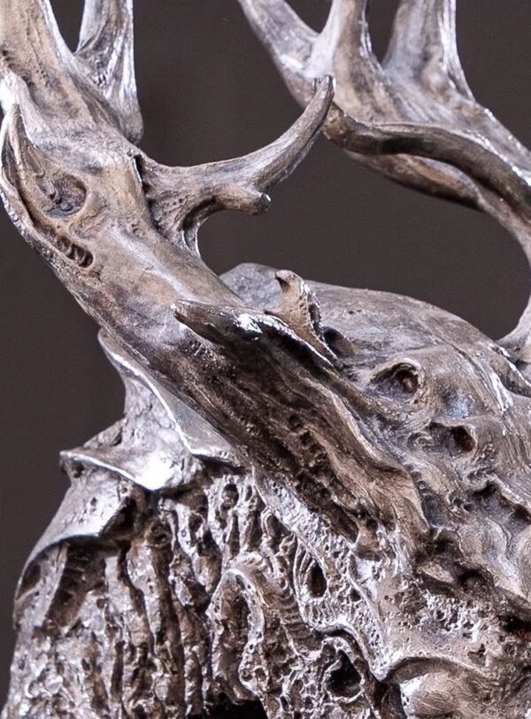 Seeking the Dragon – Handcrafted Silicon Bronze Dragon Skull Sculpture
