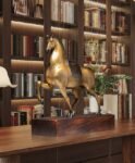“Immediate Success” – Handcrafted Solid Brass Horse Sculpture, “Galloping to Greatness” ,Symbol of Speed & Career Advancement