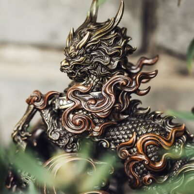 The Qilin – Handcrafted Solid Bronze Sculpture, “The Benevolent Beast”
