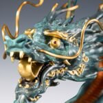 The Dragon That Turns the Universe – Handcrafted Solid Brass Sculpture, “Soaring Prosperity,” Auspicious Symbol of Success & Good Fortune