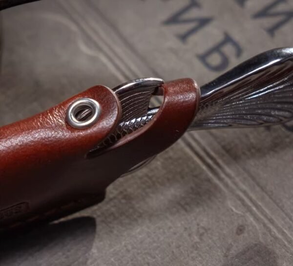 The Swordfish Tea Knife – Handcrafted Stainless Steel & Brass Dual-Purpose Tea Pick & Scoop