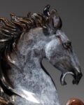 Galloping Steed – Handcrafted Solid Brass Horse Sculpture, “Soaring to Great Heights”