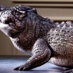 The Bronze Crocodile – Handcrafted Solid Brass Sculpture, “The Silent Hunter,” Museum-Quality Casting, Desk & Study Accent