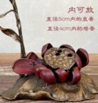 “Golden Wind & Jade Dew” – Handcrafted Solid Copper Incense Burner