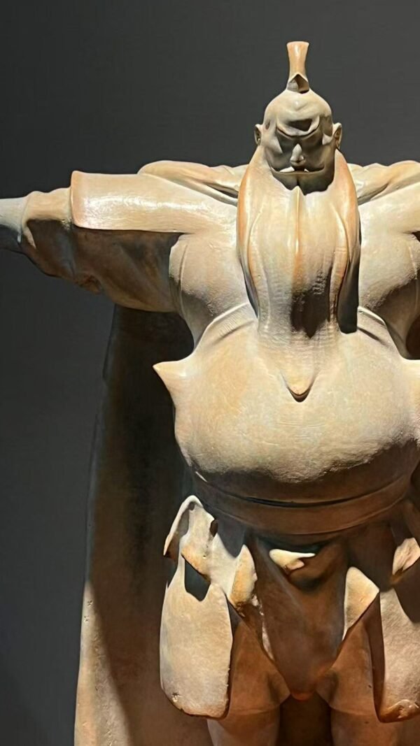 Cao Cao (曹操) – Handcrafted Solid Brass Sculpture, “The Weight of Destiny,” Historian, Poet & Strategist, Museum-Quality Casting