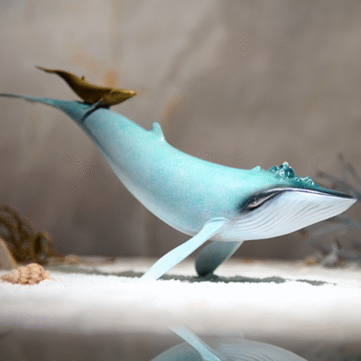 Mother and Calf Blue Whales – Handcrafted Solid Brass Sculpture, “Ocean’s Embrace,” Nordic-Inspired Home Decor, Symbol of Family & Freedom