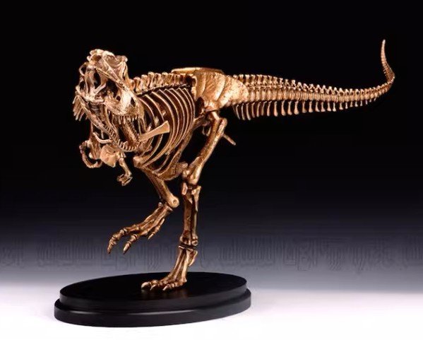 Tyrannosaurus Rex Skeleton – Handcrafted Solid Bronze Fossil Sculpture