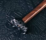 The "Stubborn Kiss" Warthog Hammer – Handcrafted Stainless Steel & Walnut Wood Bottle Opener Sculpture