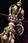 The Terma Nine-Prong Vajra – Handcrafted Solid Bronze & Sterling Silver Buddhist Ritual Tool