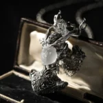 The Dragon Mother Pendant – Handcrafted 925 Silver & Crystal Mythological Necklace