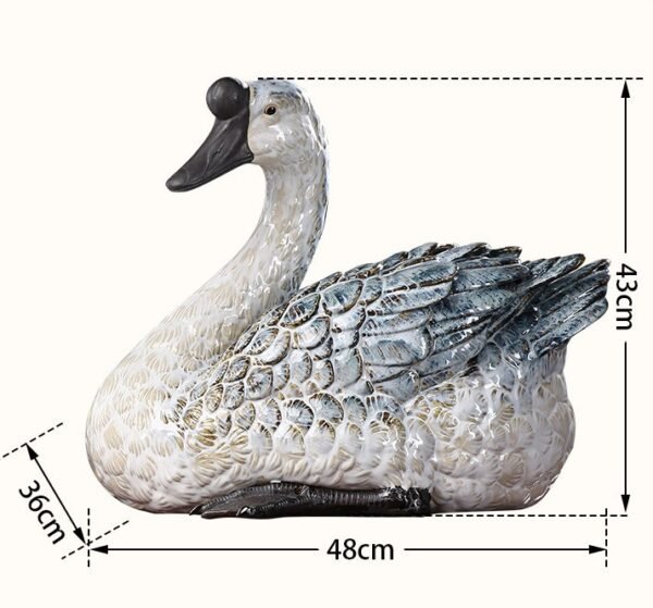 The Fortunate Geese – Handcrafted Shiwan Ceramic Sculpture, “Noble Companions,” National Intangible Cultural Heritage