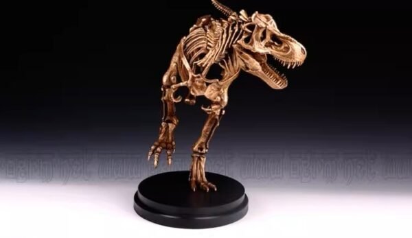 Tyrannosaurus Rex Skeleton – Handcrafted Solid Bronze Fossil Sculpture