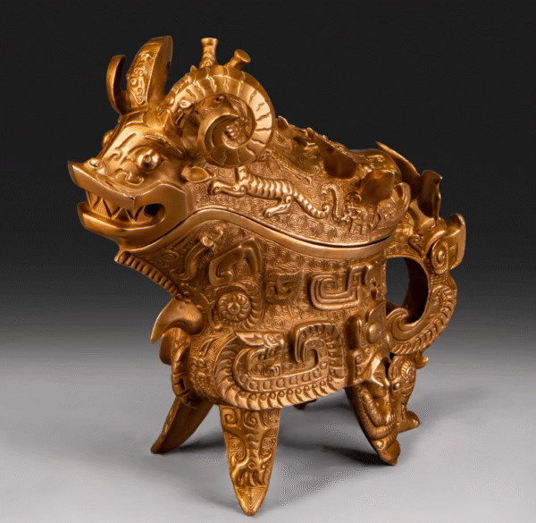 The Shang Dynasty Ram-Horned Vessel (Si Gong) – Museum Replica from the Freer Gallery of Art