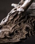 Seeking the Dragon – Handcrafted Silicon Bronze Dragon Skull Sculpture
