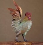 “Great Fortune, Great Rooster” – Handcrafted Solid Brass Sculpture, “The Five Virtues,” Auspicious Symbol of Prosperity & Integrity, Museum-Quality Casting