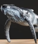 "Deep Blue" – Handcrafted Solid Bronze Humpback Whale Sculpture